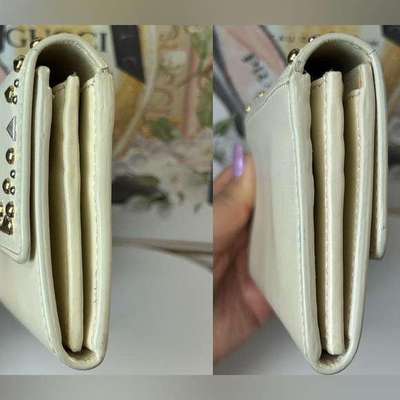 Salvatore Ferragamo Studded Bow Leather Continental Wallet 🤩 - Picture 16 of 17